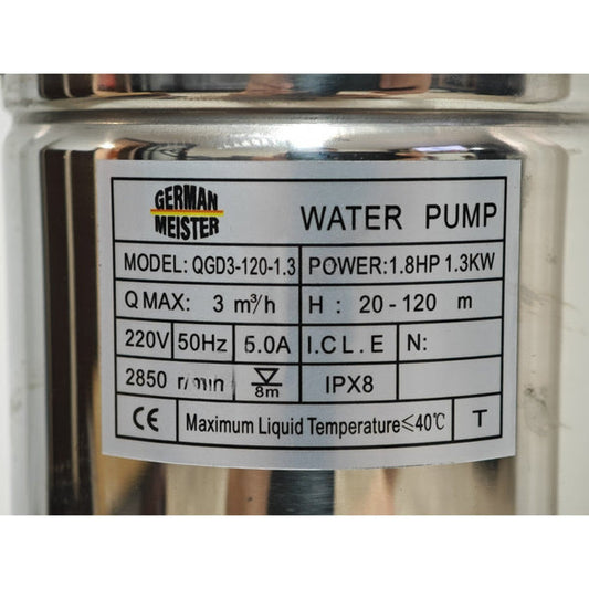 Pompa submersibilă apă curată 1300W cu plutitor German Meister