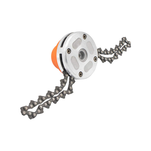 Tambur motocoasă cu lanț tip drujbă pentru tăiere vegetație