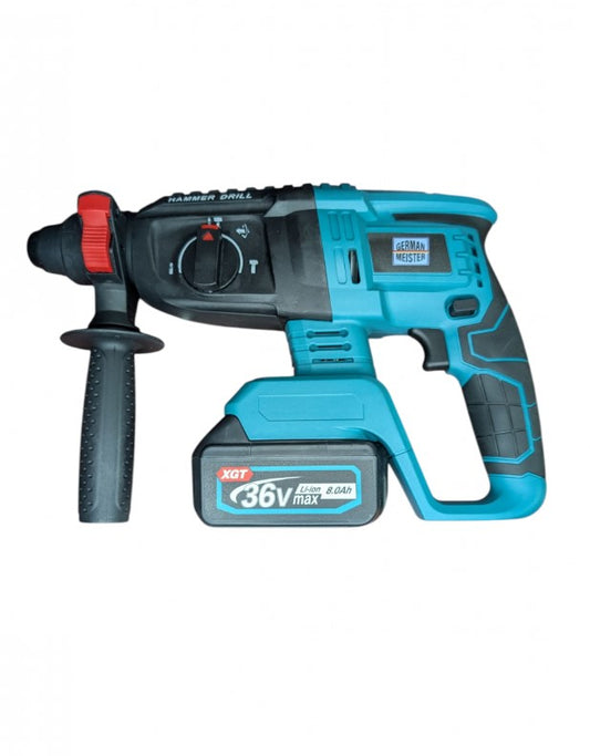 Trusă 3 unelte 36V 8Ah cu rotopercutor polizor și autofiletantă