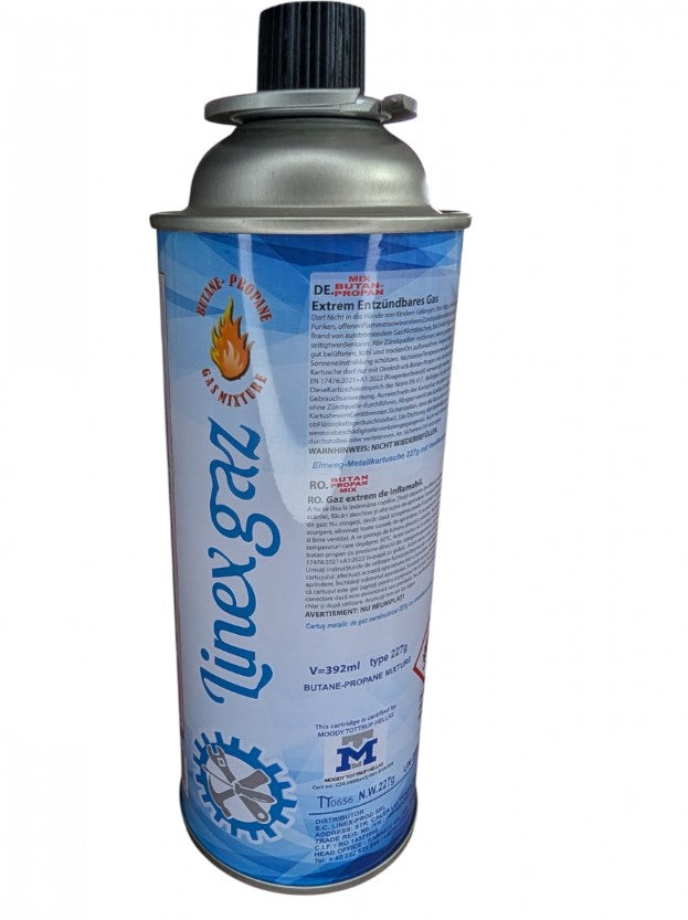 Butelie rezervă gaz spray 227g 392ml pentru camping
