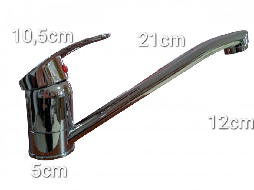 Baterie baie lavoar monocomandă cu cartuș ceramic și finisaj crom