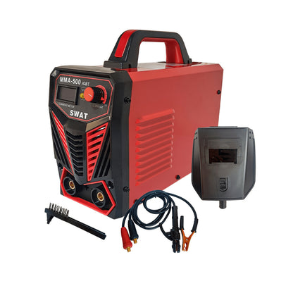 Aparat de sudură invertor SWAT MMA500 500A 220V cu afișaj electronic roșu