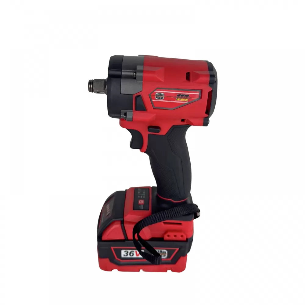 Pistol impact German Meister 36V 8Ah cu 2 acumulatori și tubulare