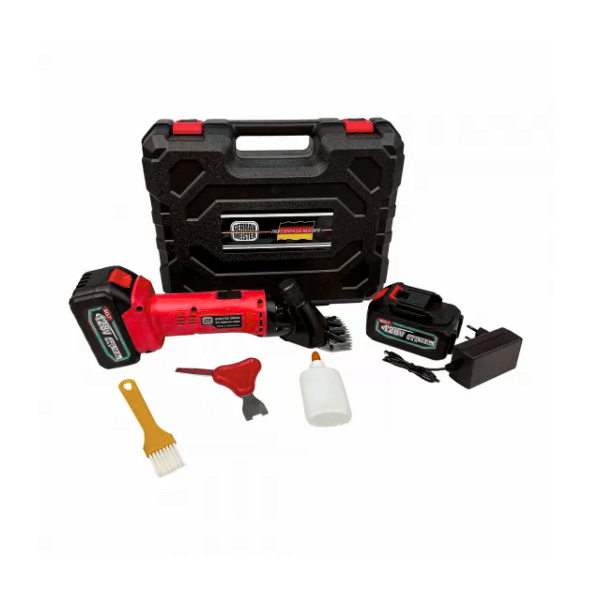 Tondeuse à moutons à batterie 12,8 V – 500 W, 2 batteries