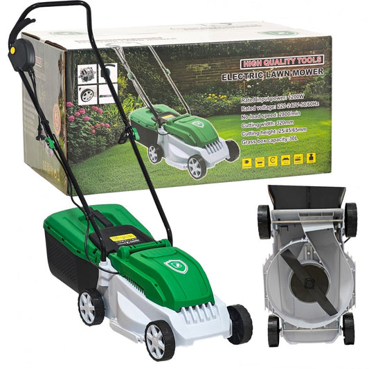 Mașină de tuns iarba electrică 1200W – soluția simplă pentru un gazon îngrijit