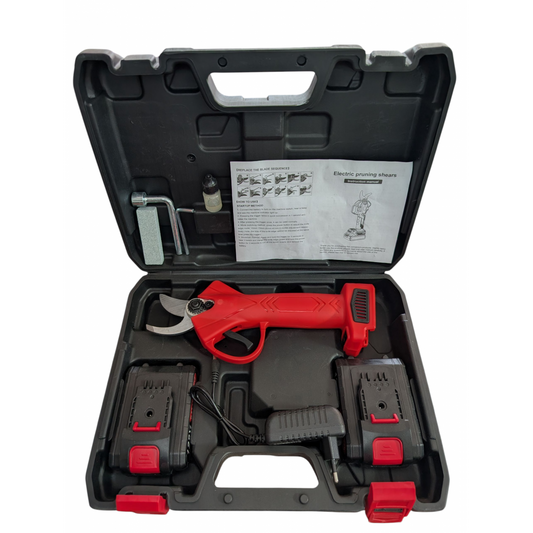 Foarfecă viță de vie și crengi GERMAN MEISTER, 2 acumulatori