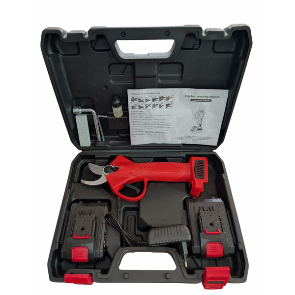 Foarfecă viță de vie și crengi GERMAN MEISTER, 2 acumulatori