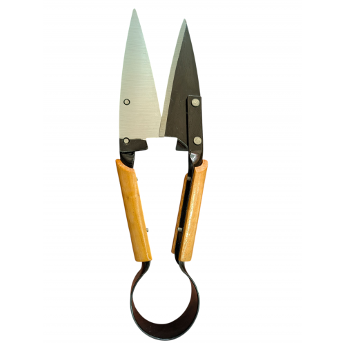 Foarfecă de tuns oi – mâner din lemn