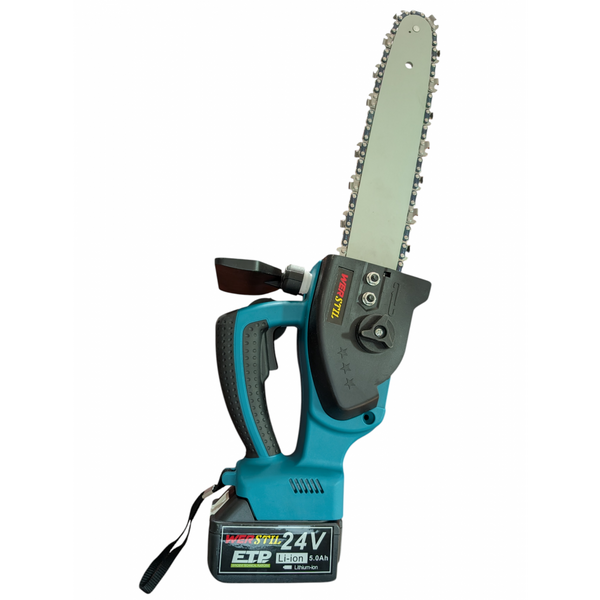 Drujbă Werstil cu accesorii și 2 acumulatori 24V 5Ah