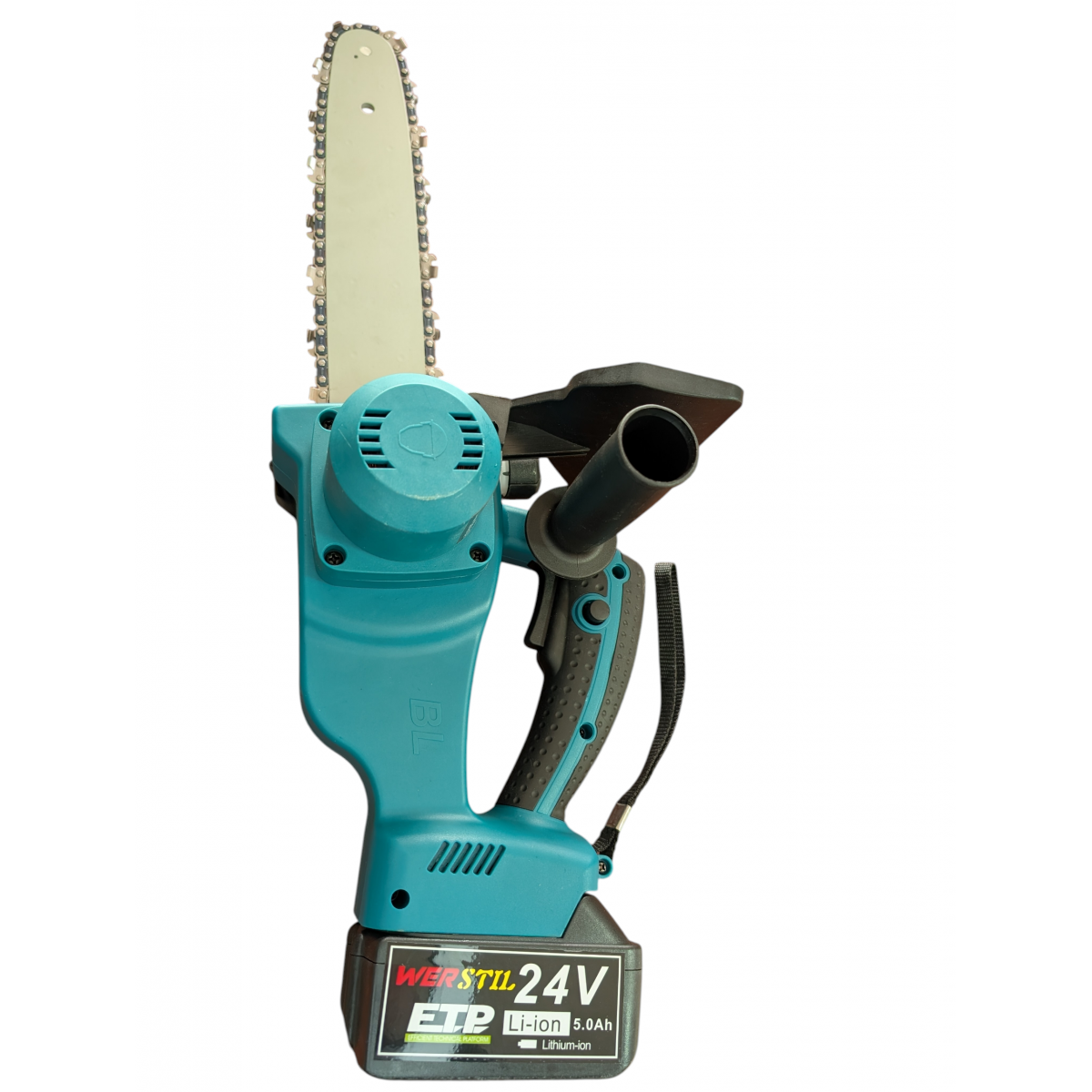 Drujbă Werstil cu accesorii și 2 acumulatori 24V 5Ah