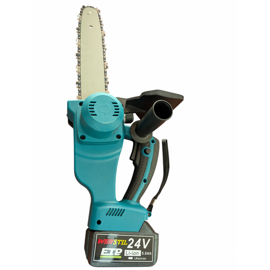 Drujbă Werstil cu accesorii și 2 acumulatori 24V 5Ah