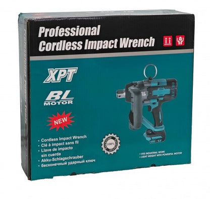 Cheie de impact profesională German Meister 128V 10Ah cu 2 acumulatori