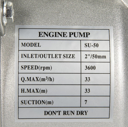 Cap motopompa 2 toli cu fulie dubla si accesorii incluse