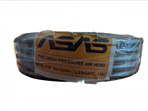 Furtun pneumatic PVC cu cuplaje rapide 6 mm diametru interior 15 m