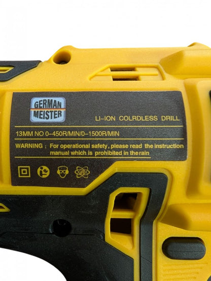 Bormașină cu acumulator 128V 8Ah German Meister fără fir