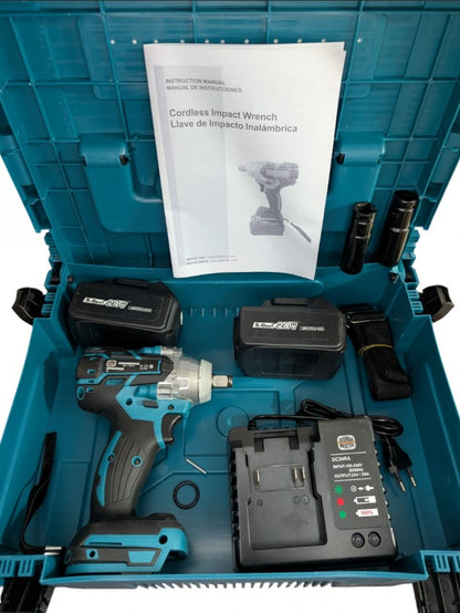 Pistol impact German Meister 24V 5Ah cu 2 acumulatori și tubulare