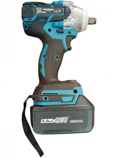 Pistol impact German Meister 24V 5Ah cu 2 acumulatori și tubulare