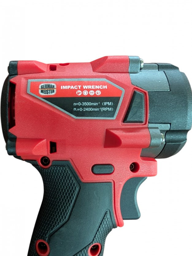 Pistol impact German Meister 36V 8Ah cu 2 acumulatori și tubulare