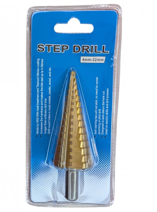 Burghiu în trepte HSS 4-32 mm cu nitrură de titan