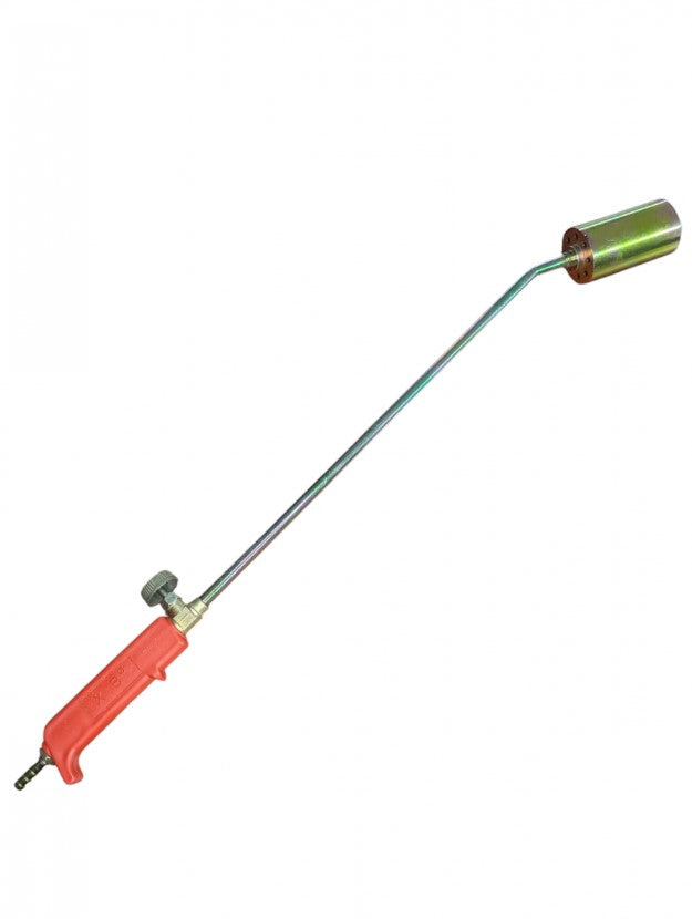 Arzător gaz cu robinet mare roșu pentru pârjolit și ardere