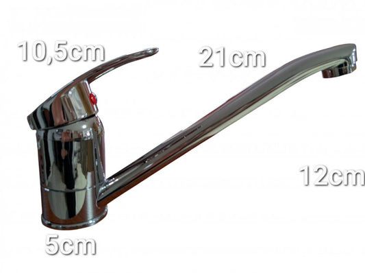 Baterie baie lavoar monocomandă cu cartuș ceramic și finisaj crom