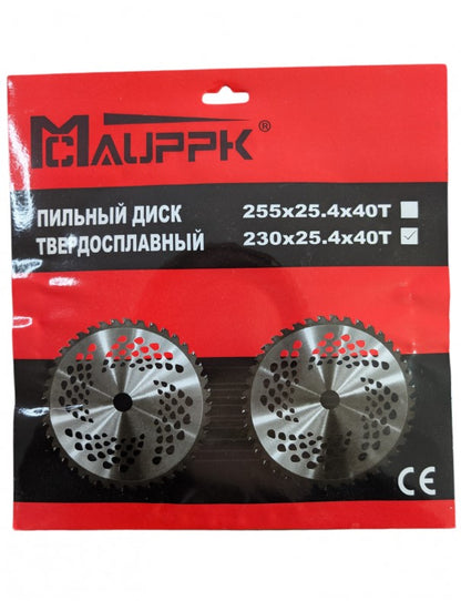 Disc motocoasă carbură 230x25.4x40T 8000 rpm