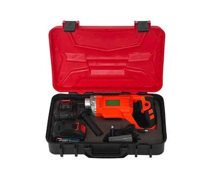 Vibrator beton German Meister 128V 10Ah cu 2 baterii