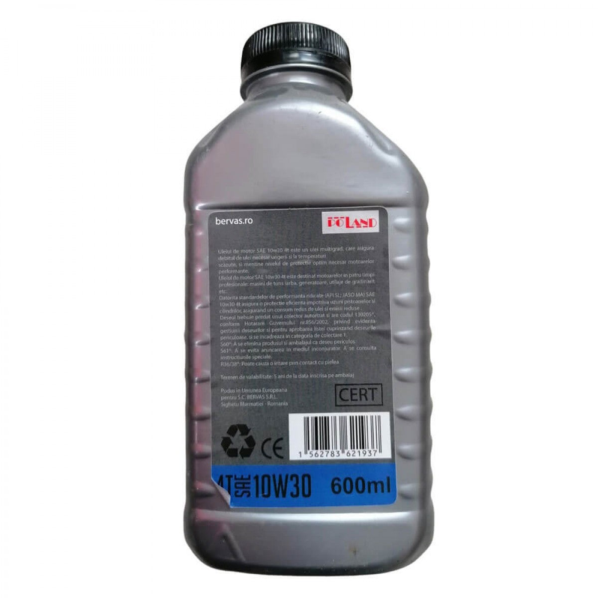 Huile moteur 4T SAE 10W-30 – 0,6 L Bervas