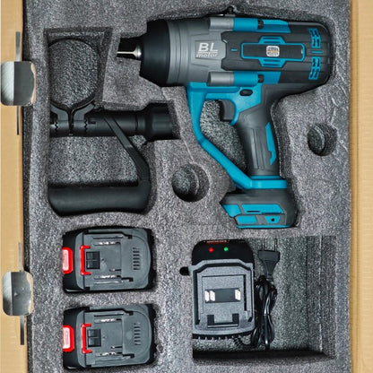 Cheie de impact profesională German Meister 128V 10Ah cu 2 acumulatori