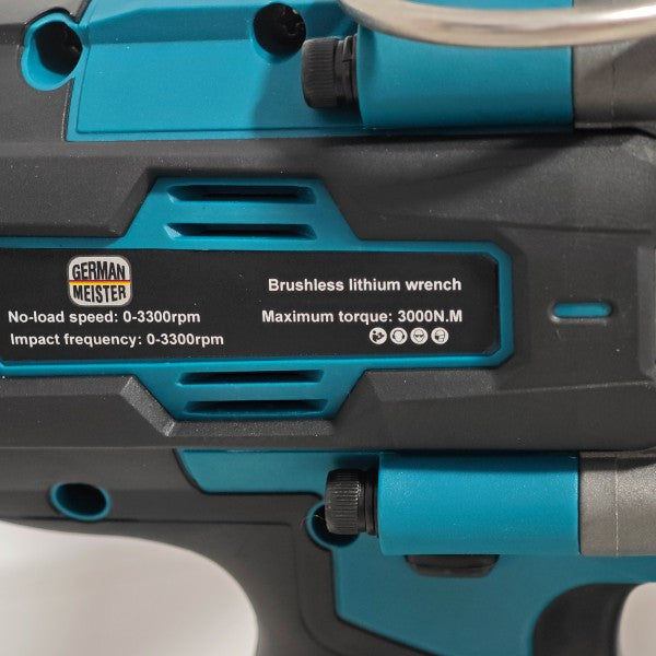 Cheie de impact profesională German Meister 128V 10Ah cu 2 acumulatori