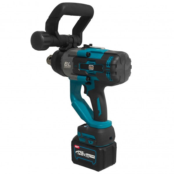 Cheie de impact profesională German Meister 128V 10Ah cu 2 acumulatori